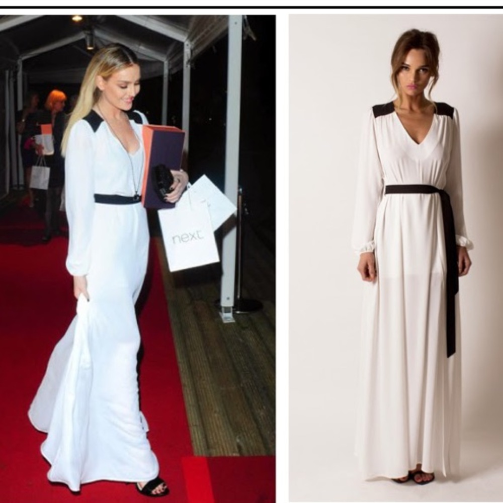 Donna Mizani Long Sleeve Maxi Dress With Slit - Picture 2 of 12